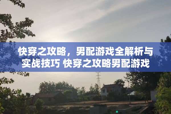 快穿之攻略，男配游戏全解析与实战技巧 快穿之攻略男配游戏
