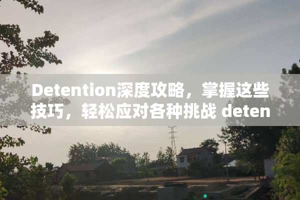 Detention深度攻略，掌握这些技巧，轻松应对各种挑战 detention攻略