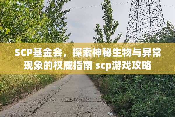 SCP基金会,探索神秘生物与异常现象的权威指南 scp游戏攻略 SCP基金会,探索神秘生物与异常现象的权威指南 scp游戏攻略