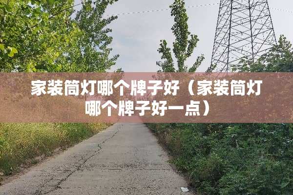 家装筒灯哪个牌子好(家装筒灯哪个牌子好一点) 家装筒灯哪个牌子好(家装筒灯哪个牌子好一点)