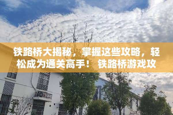 铁路桥大揭秘，掌握这些攻略，轻松成为通关高手！ 铁路桥游戏攻略