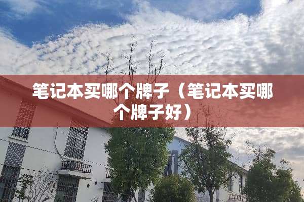 笔记本买哪个牌子（笔记本买哪个牌子好）