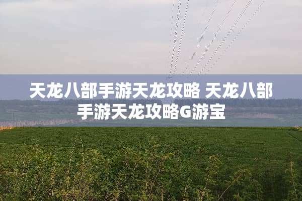 天龙八部手游天龙攻略 天龙八部手游天龙攻略G游宝