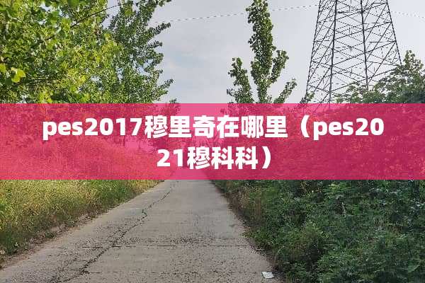 pes2017穆里奇在哪里(pes2021穆科科) pes2017穆里奇在哪里(pes2021穆科科)