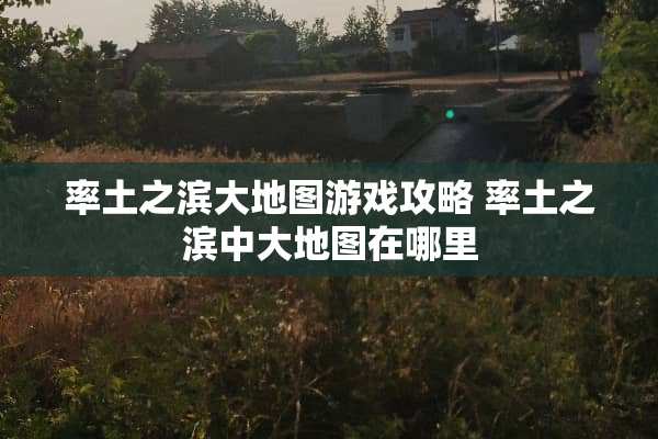率土之滨大地图游戏攻略 率土之滨中大地图在哪里