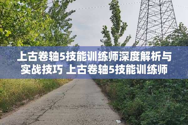 上古卷轴5技能训练师深度解析与实战技巧 上古卷轴5技能训练师 上古卷轴5技能训练师深度解析与实战技巧 上古卷轴5技能训练师