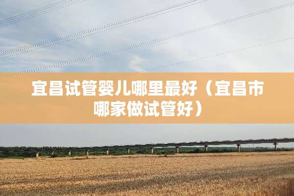 宜昌试管婴儿哪里最好(宜昌市哪家做试管好) 宜昌试管婴儿哪里最好(宜昌市哪家做试管好)