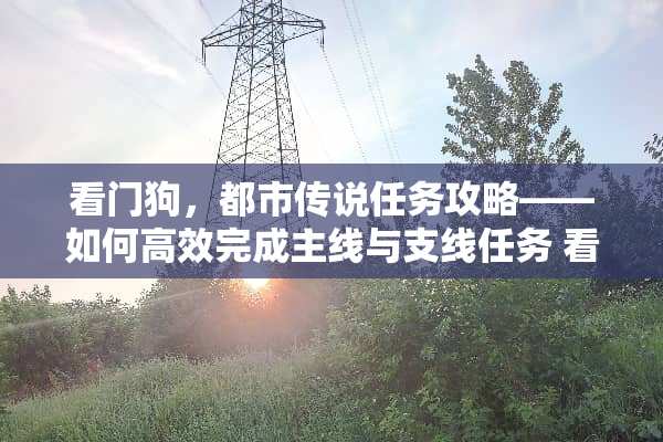 看门狗，都市传说任务攻略——如何高效完成主线与支线任务 看门狗任务攻略