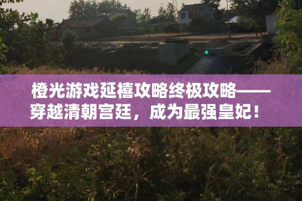 橙光游戏延禧攻略终极攻略——穿越清朝宫廷，成为最强皇妃！ 橙光游戏延禧攻略