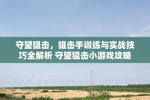 守望**，**手训练与实战技巧全解析 守望**小游戏攻略