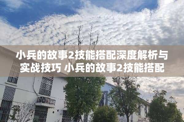小兵的故事2技能搭配深度解析与实战技巧 小兵的故事2技能搭配