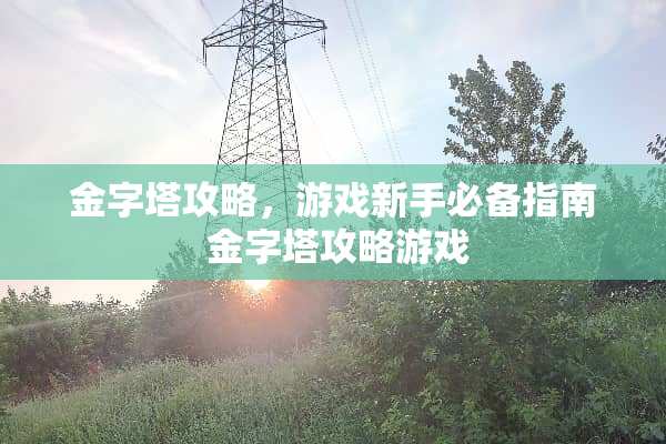 金字塔攻略，游戏新手必备指南 金字塔攻略游戏