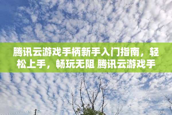 腾讯云游戏手柄新手入门指南，轻松上手，畅玩无阻 腾讯云游戏手柄攻略新手