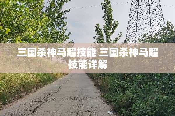 三国杀神马超技能 三国杀神马超技能详解