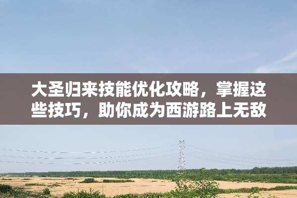 大圣归来技能优化攻略，掌握这些技巧，助你成为西游路上无敌英雄 大圣归来技能