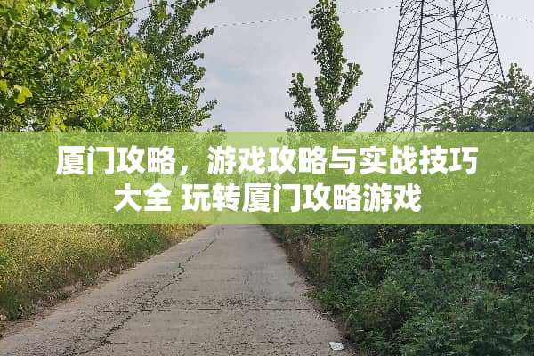 厦门攻略，游戏攻略与实战技巧大全 玩转厦门攻略游戏