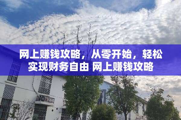 网上赚钱攻略，从零开始，轻松实现财务自由 网上赚钱攻略