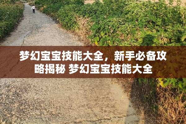 梦幻宝宝技能大全，新手必备攻略揭秘 梦幻宝宝技能大全