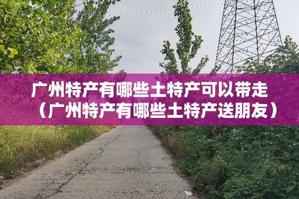 广州特产有哪些土特产可以带走（广州特产有哪些土特产送朋友）