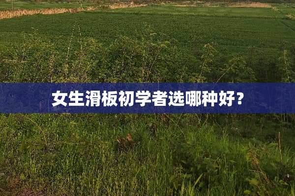 女生滑板初学者选哪种好？