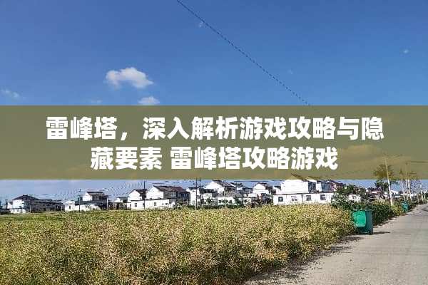 雷峰塔，深入解析游戏攻略与隐藏要素 雷峰塔攻略游戏