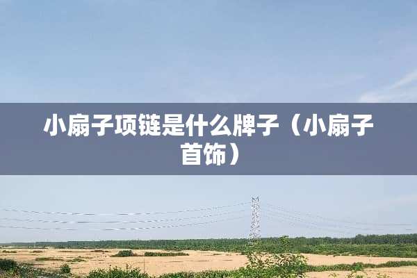 小扇子项链是什么牌子（小扇子首饰）