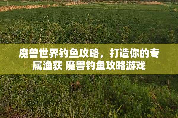 魔兽世界钓鱼攻略，打造你的专属渔获 魔兽钓鱼攻略游戏