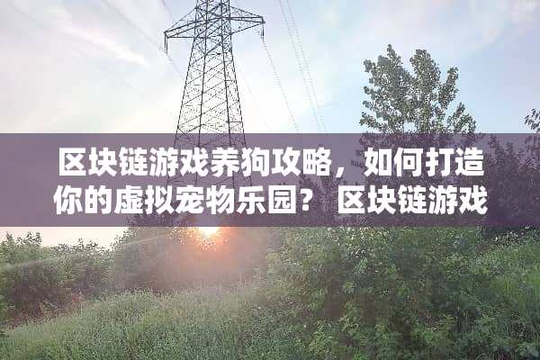区块链游戏养狗攻略，如何打造你的虚拟宠物乐园？ 区块链游戏养狗攻略