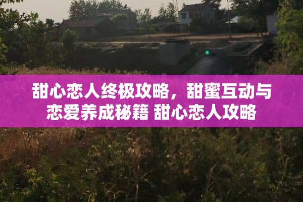 甜心恋人终极攻略，甜蜜互动与恋爱养成秘籍 甜心恋人攻略