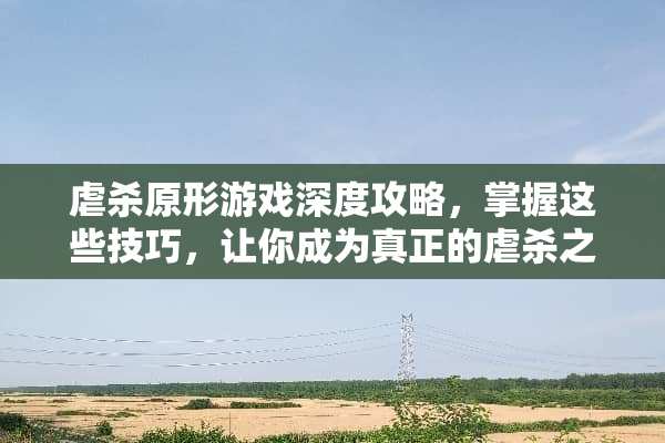 **原形游戏深度攻略，掌握这些技巧，让你成为真正的**之王**原形游戏攻略