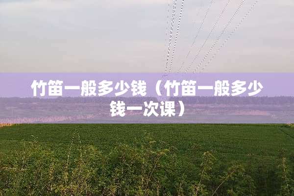 竹笛一般多少钱（竹笛一般多少钱一次课）