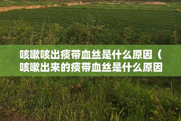 咳嗽咳出痰带血丝是什么原因（咳嗽出来的痰带血丝是什么原因?）