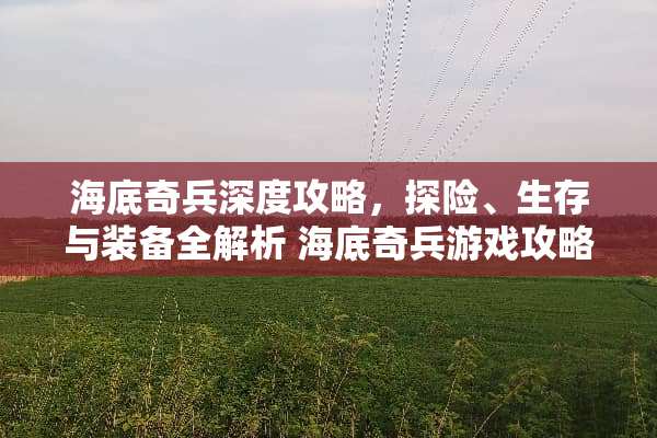 海底奇兵深度攻略，探险、生存与装备全解析 海底奇兵游戏攻略