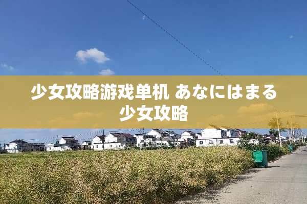 少女攻略游戏单机 あなにはまる少女攻略