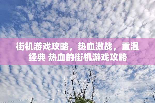 街机游戏攻略，热血激战，重温经典 热血的街机游戏攻略