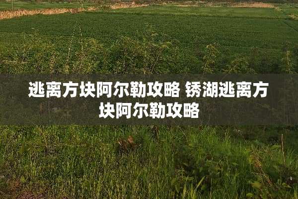 逃离方块阿尔勒攻略 锈湖逃离方块阿尔勒攻略