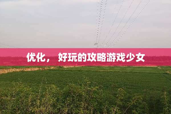 优化， 好玩的攻略游戏少女