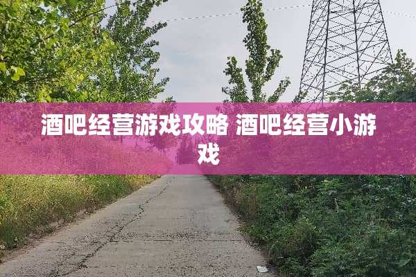 酒吧经营游戏攻略 酒吧经营小游戏