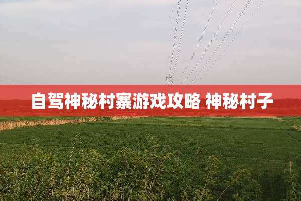 自驾神秘村寨游戏攻略 神秘村子