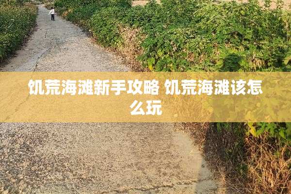饥荒海滩新手攻略 饥荒海滩该怎么玩