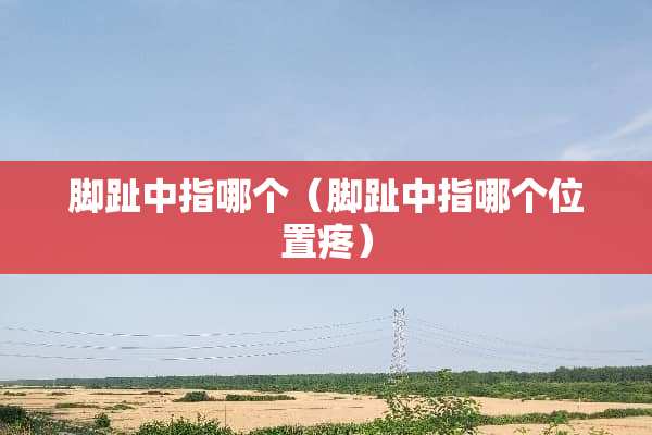 脚趾中指哪个（脚趾中指哪个位置疼）