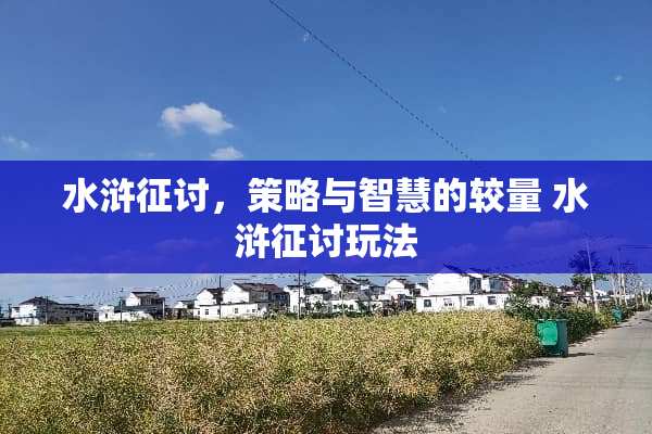 水浒征讨，策略与智慧的较量 水浒征讨玩法