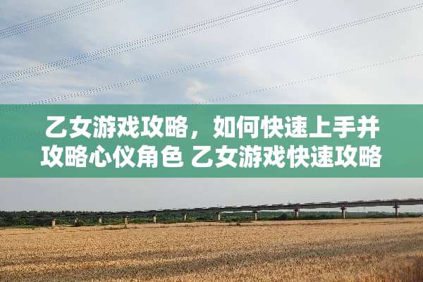 乙女游戏攻略，如何快速上手并攻略心仪角色 乙女游戏快速攻略