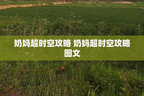 奶妈超时空攻略 奶妈超时空攻略图文