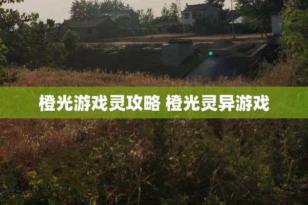 橙光游戏灵攻略 橙光灵异游戏
