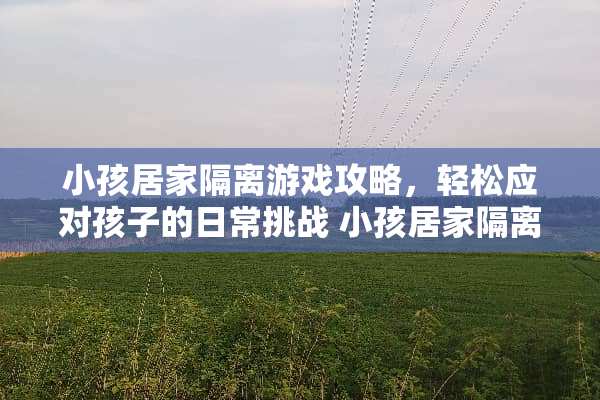 小孩居家隔离游戏攻略,轻松应对孩子的日常挑战 小孩居家隔离游戏攻略 小孩居家隔离游戏攻略,轻松应对孩子的日常挑战 小孩居家隔离游戏攻略