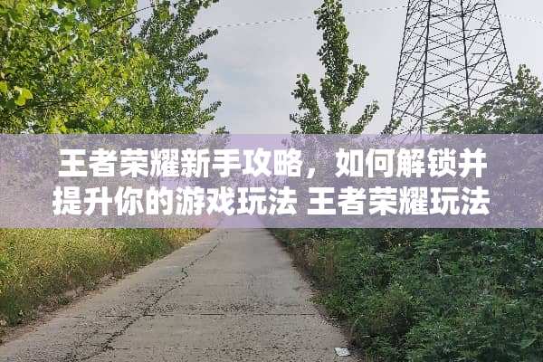 王者荣耀新手攻略，如何解锁并提升你的游戏玩法 王者荣耀玩法未解锁