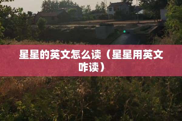 星星的英文怎么读(星星用英文咋读) 星星的英文怎么读(星星用英文咋读)