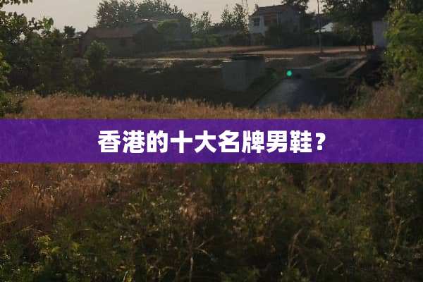 香港的十大名牌男鞋？