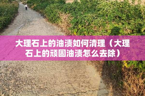 大理石上的油渍如何清理（大理石上的顽固油渍怎么去除）